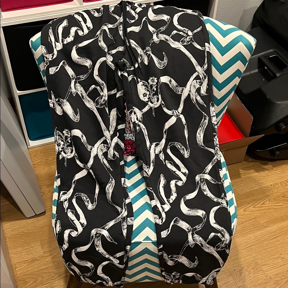 Jordan Black and White Snake Print Track Pants
